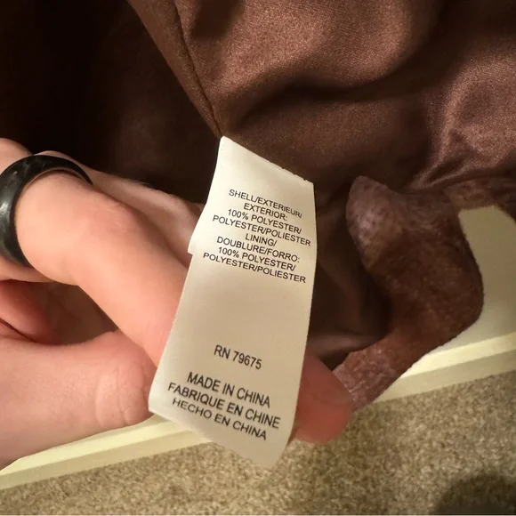 NWT! Lucky Brand Rust and Pink Plaid Brushed Fleece Shacket, Size XL - Picture 12 of 15